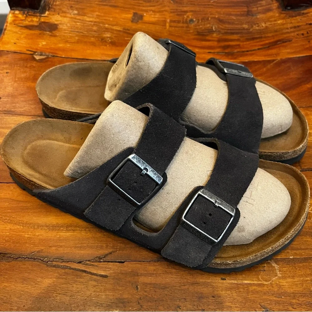 Birkenstock Arizona Suede men’s size 11 gray - Picture 2 of 5